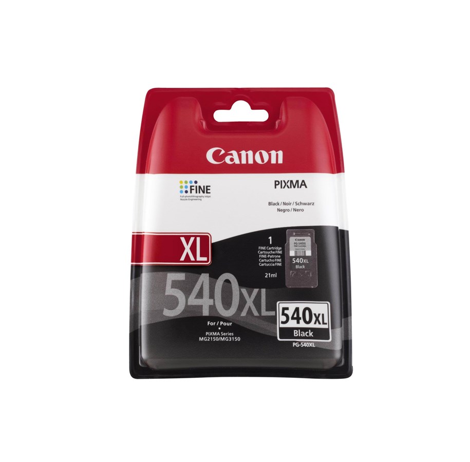 Mustepatruunat, värikasetit ja lisävarusteet - Canon PG-540XL-musta - Mustepatruuna musta - 5222B005
