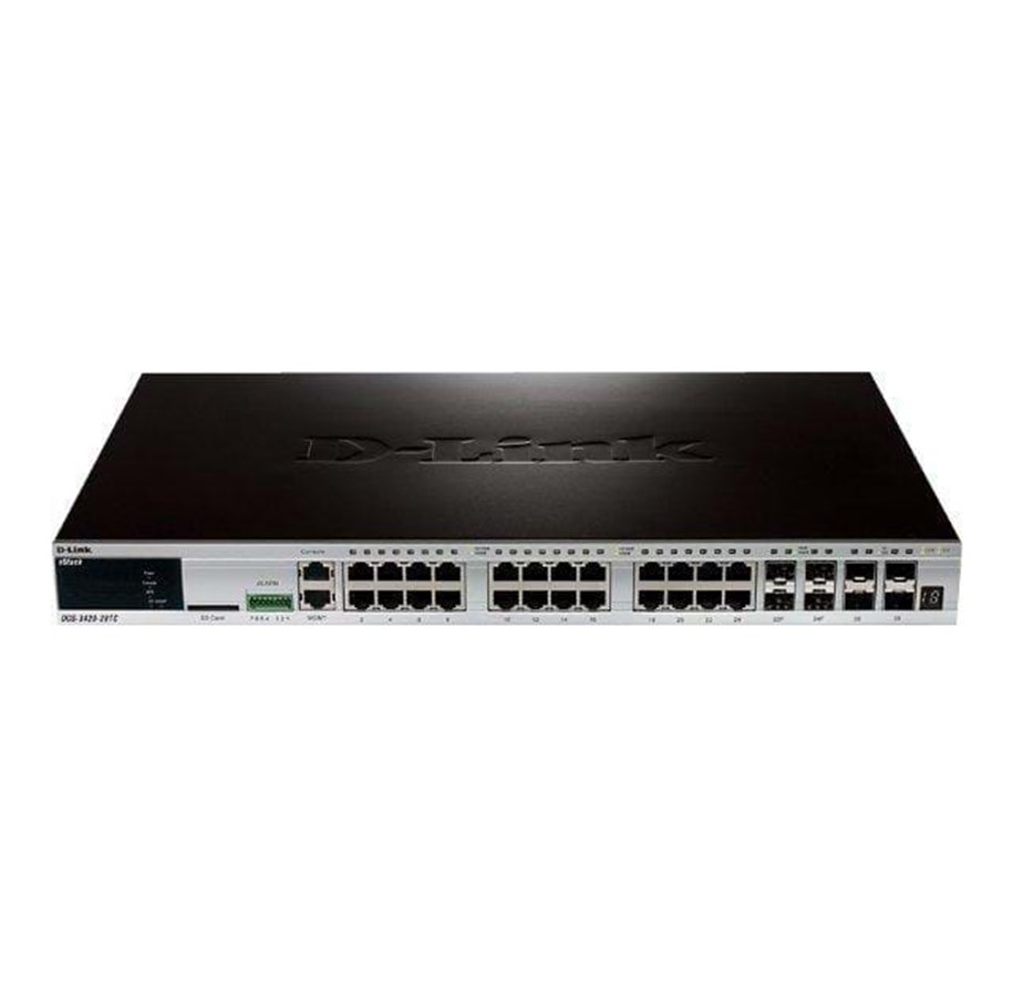 Kytkimet - D-Link xStack DGS-3420-28TC - switch - 2 - DGS-3420-28TC