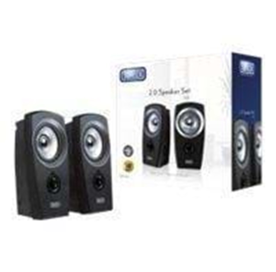 Kaiuttimet - PC - Sweex 2.0 Speaker Set USB - hopea - SP040
