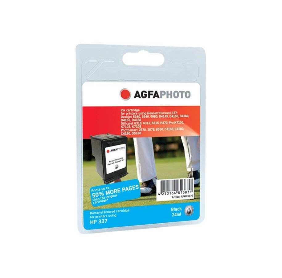 Mustepatruunat, värikasetit ja lisävarusteet - Agfa APHP337B / HP Alternative to C9364EE No 337 - Mustepatruuna musta - APHP337B