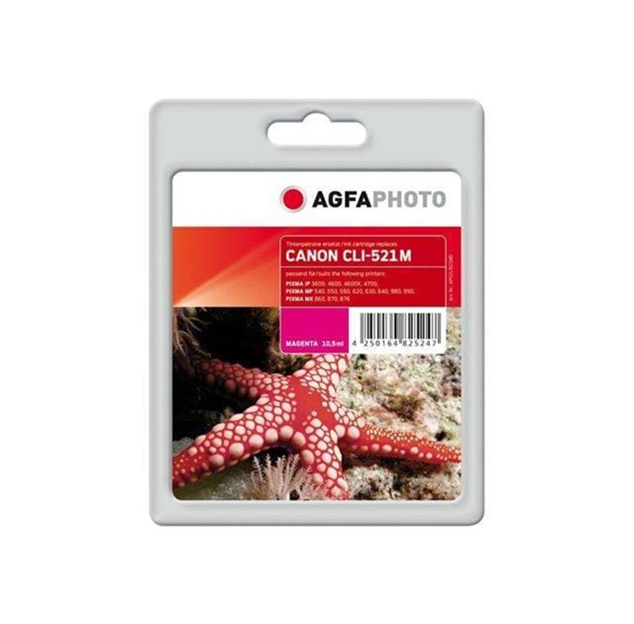 Mustepatruunat, värikasetit ja lisävarusteet - Agfa blækpatron - Mustepatruuna Magenta - APCCLI521MD