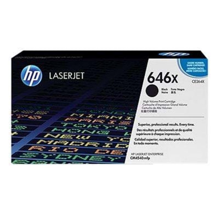 Mustepatruunat, värikasetit ja lisävarusteet - HP 646X / CE264X - Musta Laser Toner - Laser värikasetti musta - CE264X