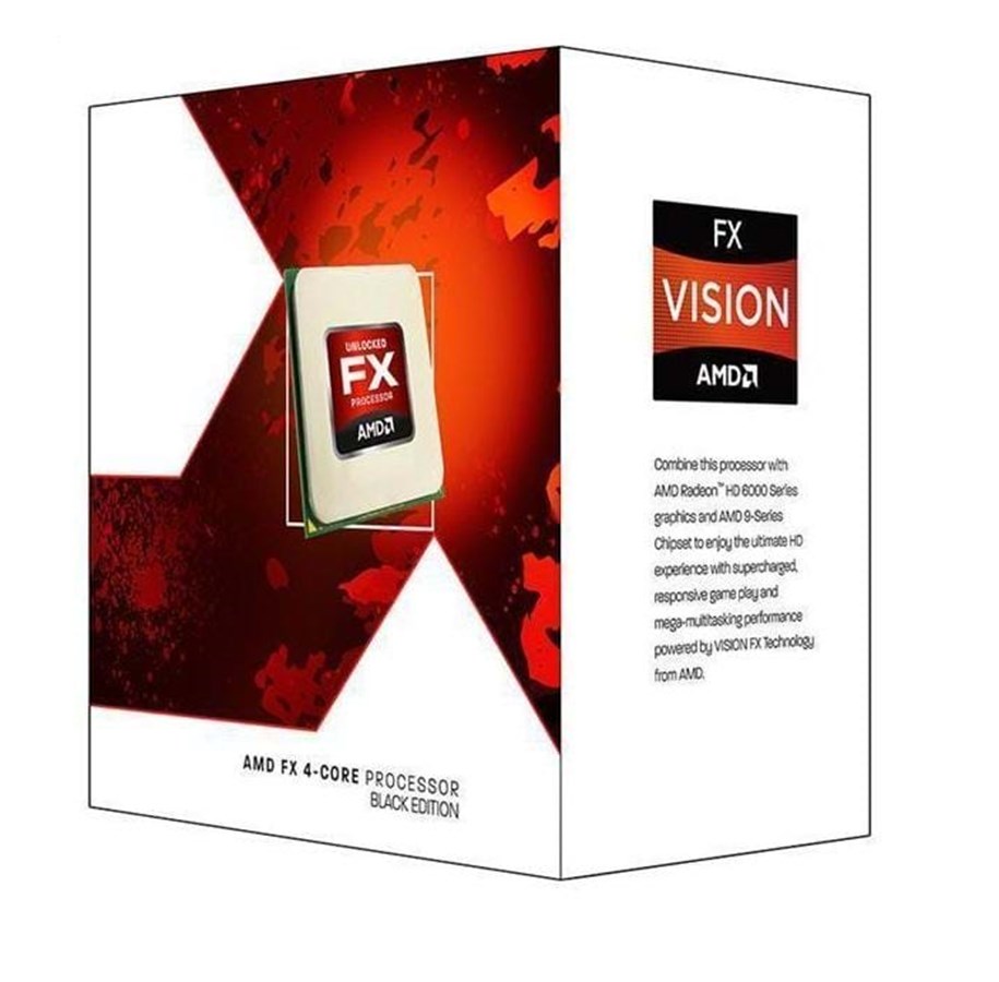 CPU - AMD FX-4300 Black CPU - 4 ydintä - 3.8 GHz - AMD AM3+ - AMD Boxed (jäähdyttimen kanssa) - FD4300WMHKBOX