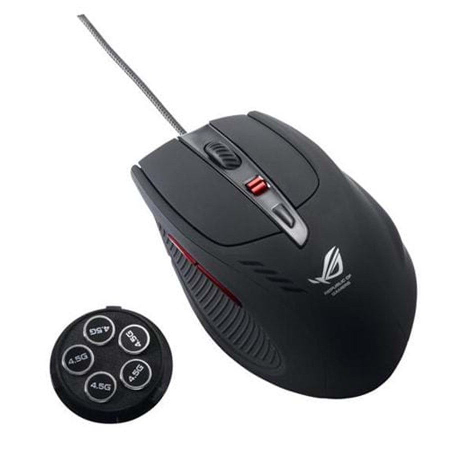 Hiiret - ASUS GX950 - Mouse - Black - Pelihiiri - Laser - 6 painiketta - Musta - 90-XB3L00MU00000-