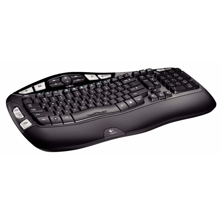 Näppäimistöt - Logitech K350 Wireless Näppäimistö - UK - Näppäimistö - Englanti - Musta - 920-004483