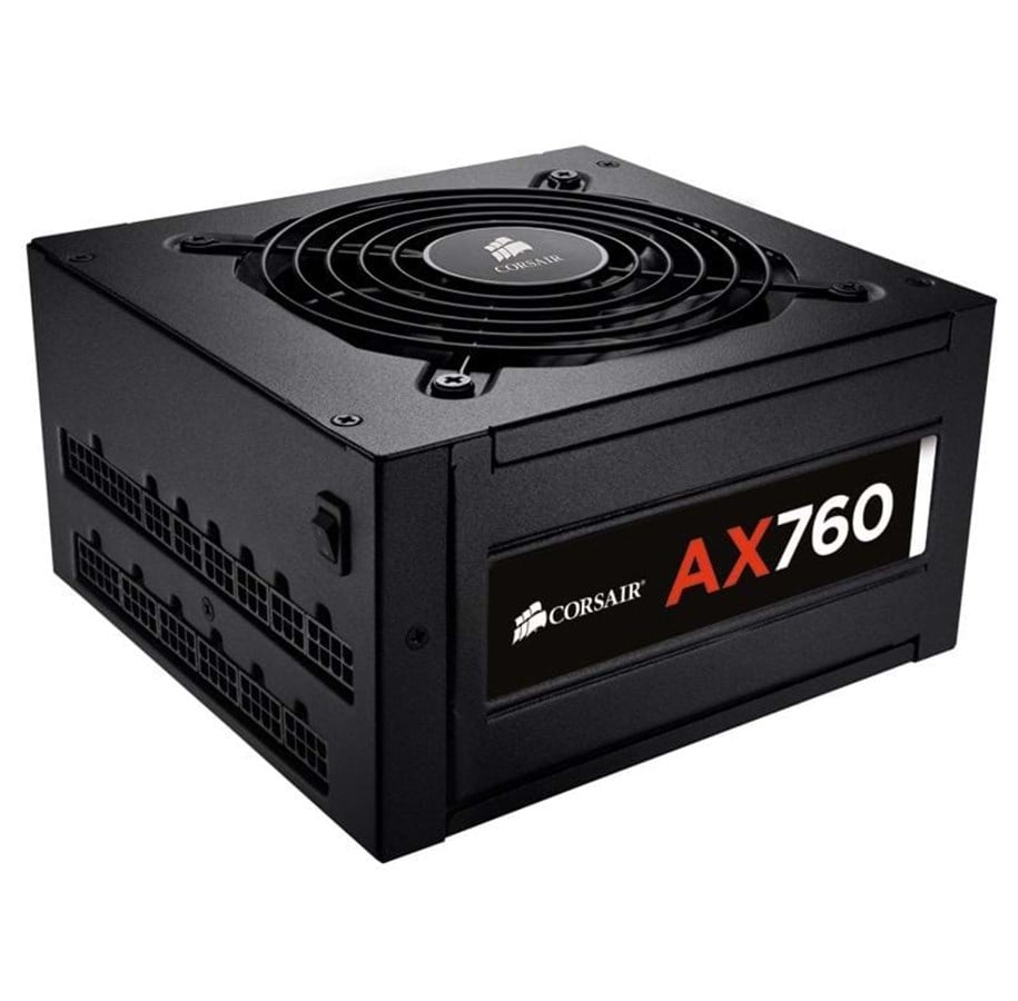 Virtalähde - Corsair AX760 Virtalähde - 760 Watt - 120 mm - ATX - 80 Plus Platina sertifioitu - CP-9020045-EU