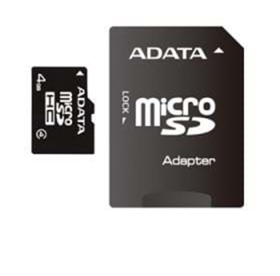Muistikortti - A-Data MicroSDHC / SD Class 4 - 4GB - AUSDH4GCL4-RA1
