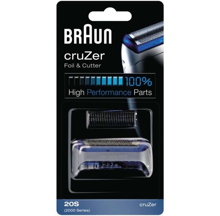 Parranajokoneet - Braun Oheistarvikkeet Combipack 20S - Hopea - 072676