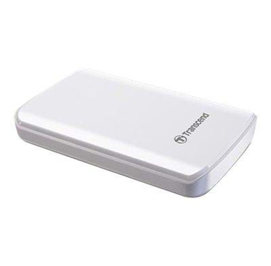 Kovalevyt - ulkoiset - Transcend StoreJet 25D3 White - Ulkoiset kovalevyt - 1TB - Valkoinen - TS1TSJ25D3W
