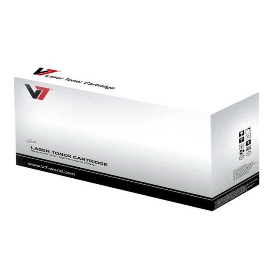 Mustepatruunat, värikasetit ja lisävarusteet - V7 TONER REMAN 718BK BLK SUPL - Laser värikasetti musta - V7-B03-CC718-BK