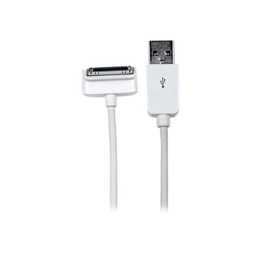 USB kaapelit - StarTech.com Down Angle Apple 30-pin Dock to USB Cable - USB2ADC1MD