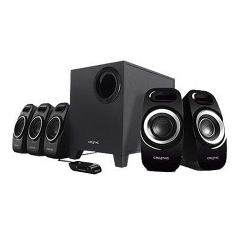 Kaiuttimet - PC - Creative Inspire T6300 - 5.1 kanava - musta - 51MF4115AA000