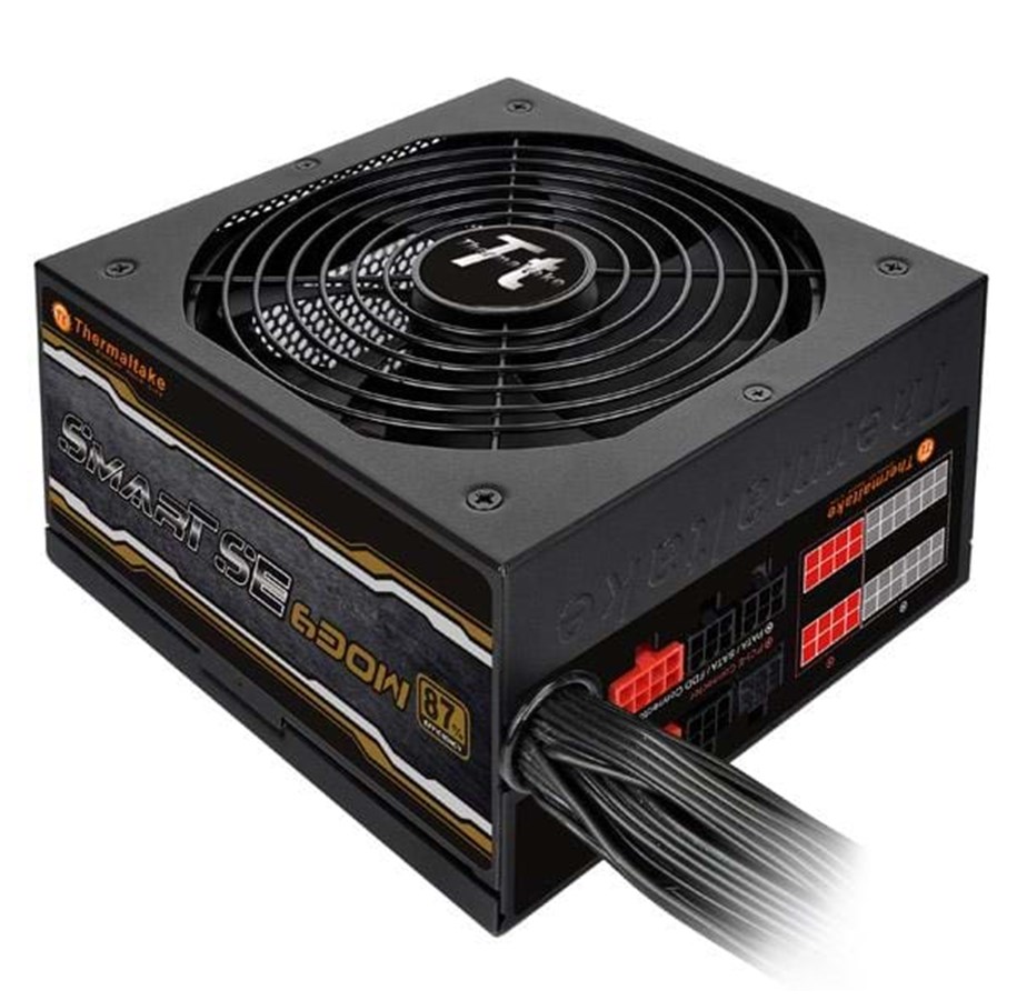 Virtalähde - Thermaltake Smart m Sarja SE 630W Virtalähde - 630 Watt - 140 mm - ATX - 80 Plus Pronssi sertifioitu - SPS-630MPCBEU