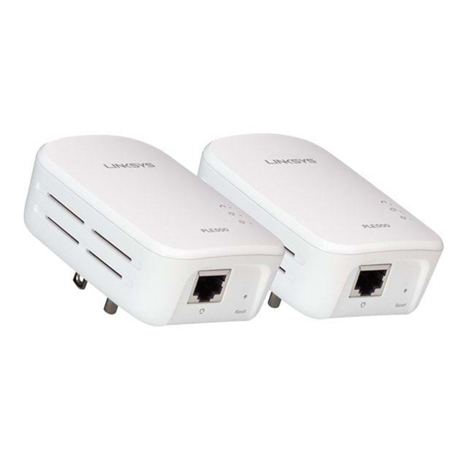 Verkkolaitteet & langattoman verkon laajentimet - Linksys PowerLine PLEK500 - 500Mbps - PLEK500-EU