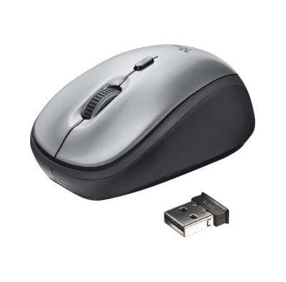 Hiiret - Trust Yvi Wireless Mini Mouse - Musta - Hiiri - Optinen - 18519
