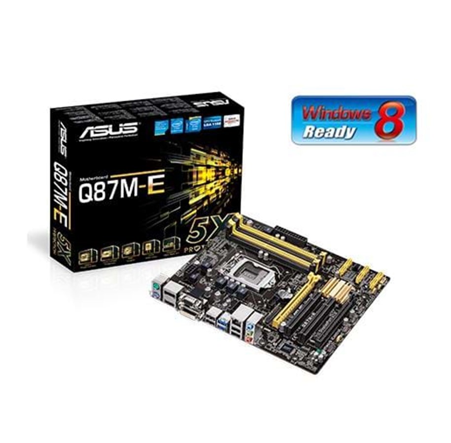 Emolevy - ASUS Q87M-E (C2) - Haswell Emolevy - Intel Q87 Express - Intel LGA1150 socket - DDR3 RAM - Micro-ATX - 90MB0FS0-M0EAY5