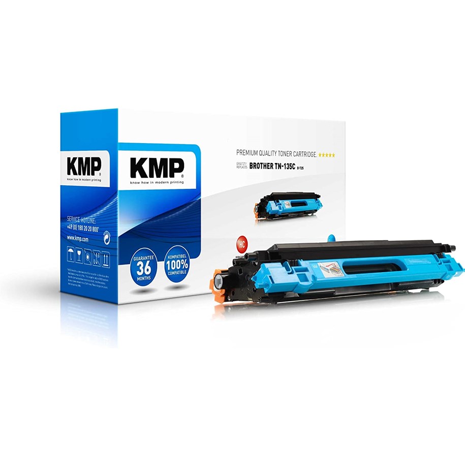 Mustepatruunat, värikasetit ja lisävarusteet - KMP B-T25 - Laser värikasetti Syaani - 1241,HC03