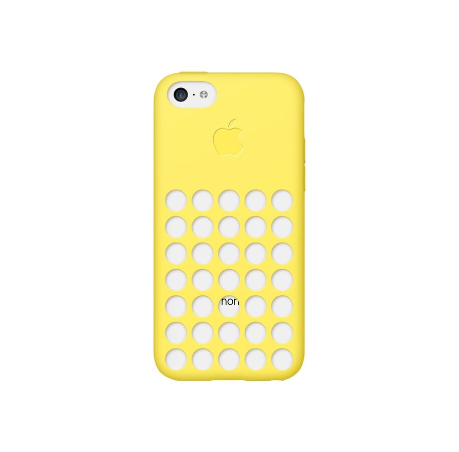 Puhelin - Kannet ja kotelot - Apple iPhone 5c Silicone Case - Yellow - MF038ZM/A