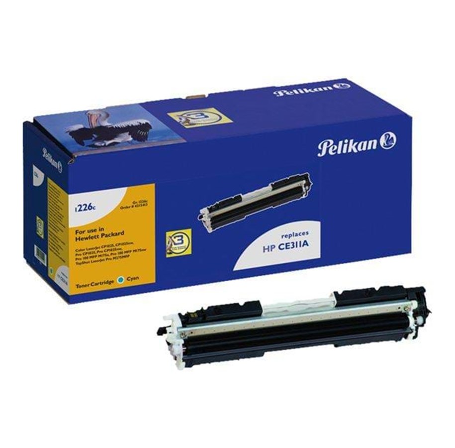 Mustepatruunat, värikasetit ja lisävarusteet - Pelikan 1226C - Laser värikasetti Syaani - 4215413