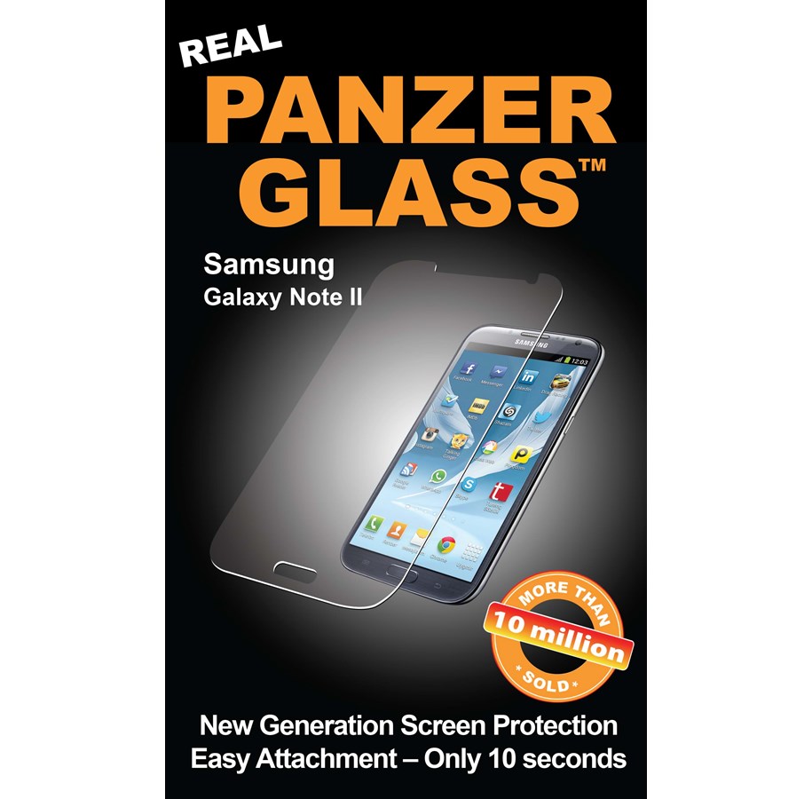 Puhelintarvikkeet - Näytönsuojat - PanzerGlass Samsung Galaxy Note II - PANZER1040