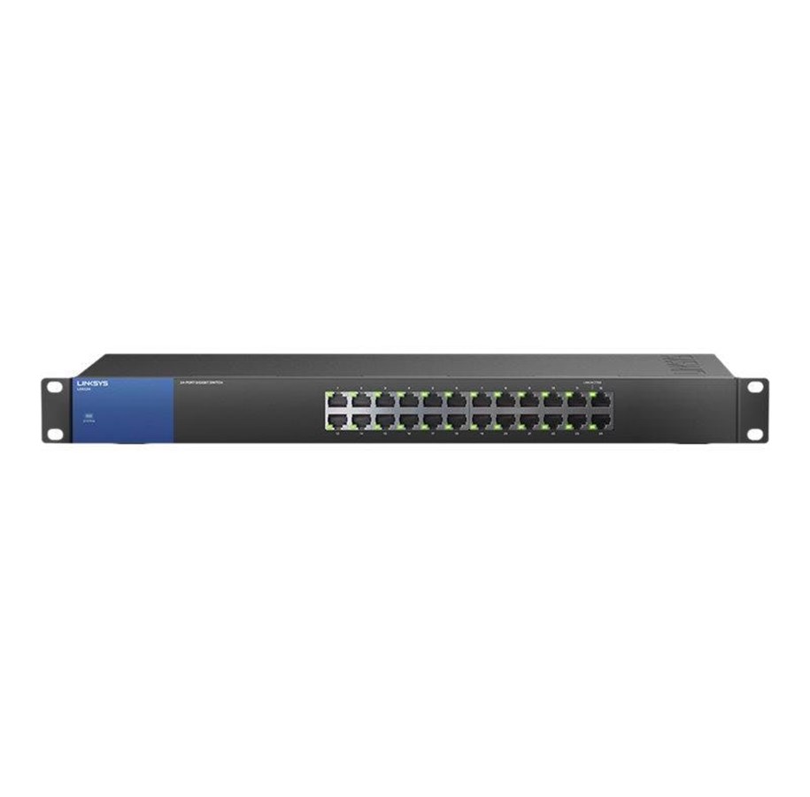 Kytkimet - Linksys LGS124 24-portin yrityksen Gigabit-kytkin - LGS124-EU