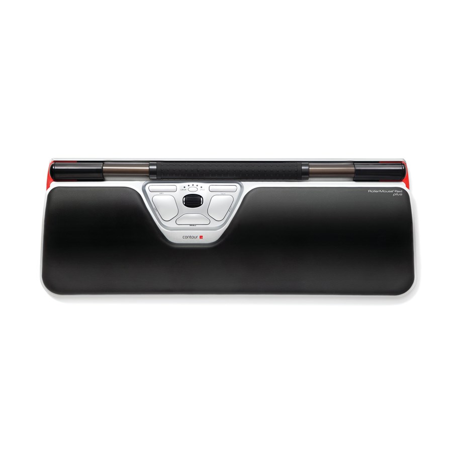 Hiiret - Contour RollerMouse Punainen plus - Keskeinen osoitinlaite - Tupla laseri - 8 painiketta - Hopea - RM-RED-PLUS