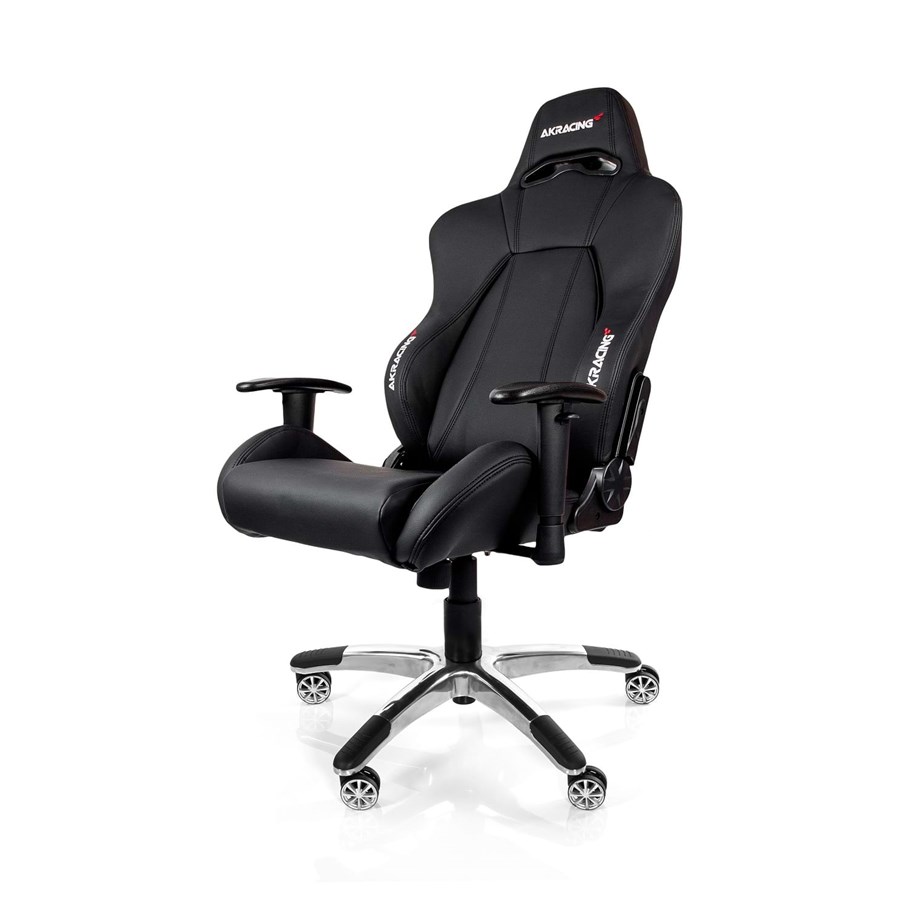 Pelituoli - AKracing Premium V2 Black Pelituoli - Musta - PU Nahka - Jopa 150 kg - AK-7002-BB
