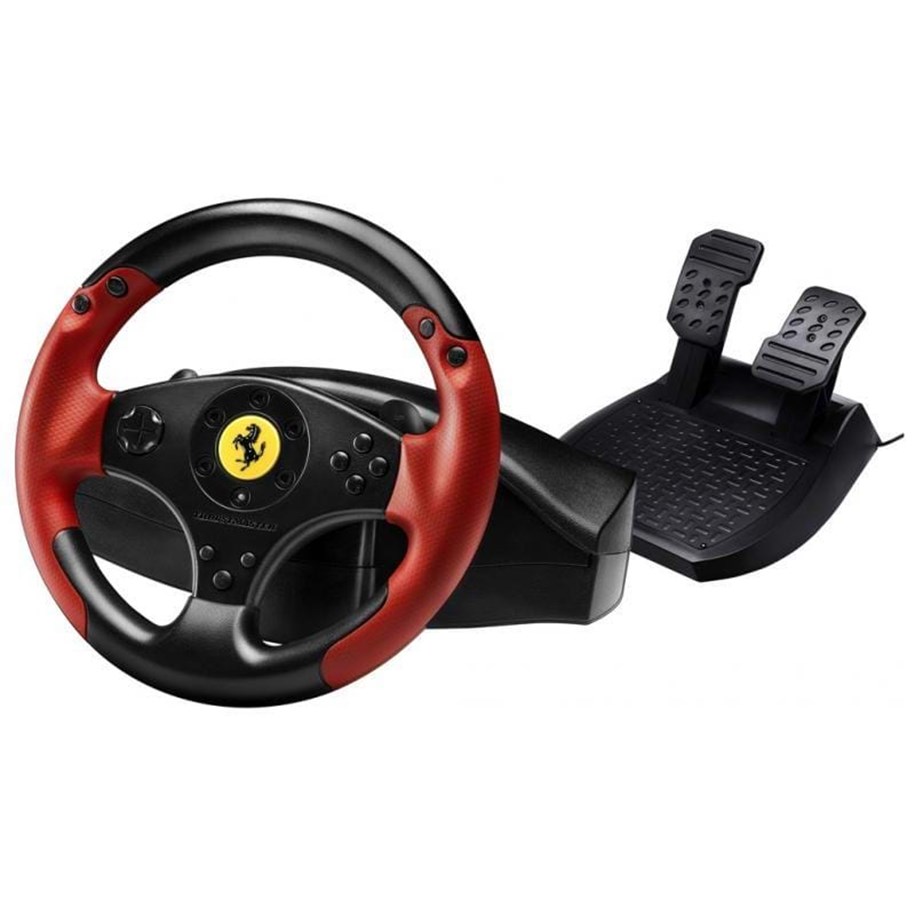 Pelit - lisävarusteet - Thrustmaster Ferrari Red Legend Edition - Wired Steering wheel & Pedal set - Sony PlayStation 3 - 4060052
