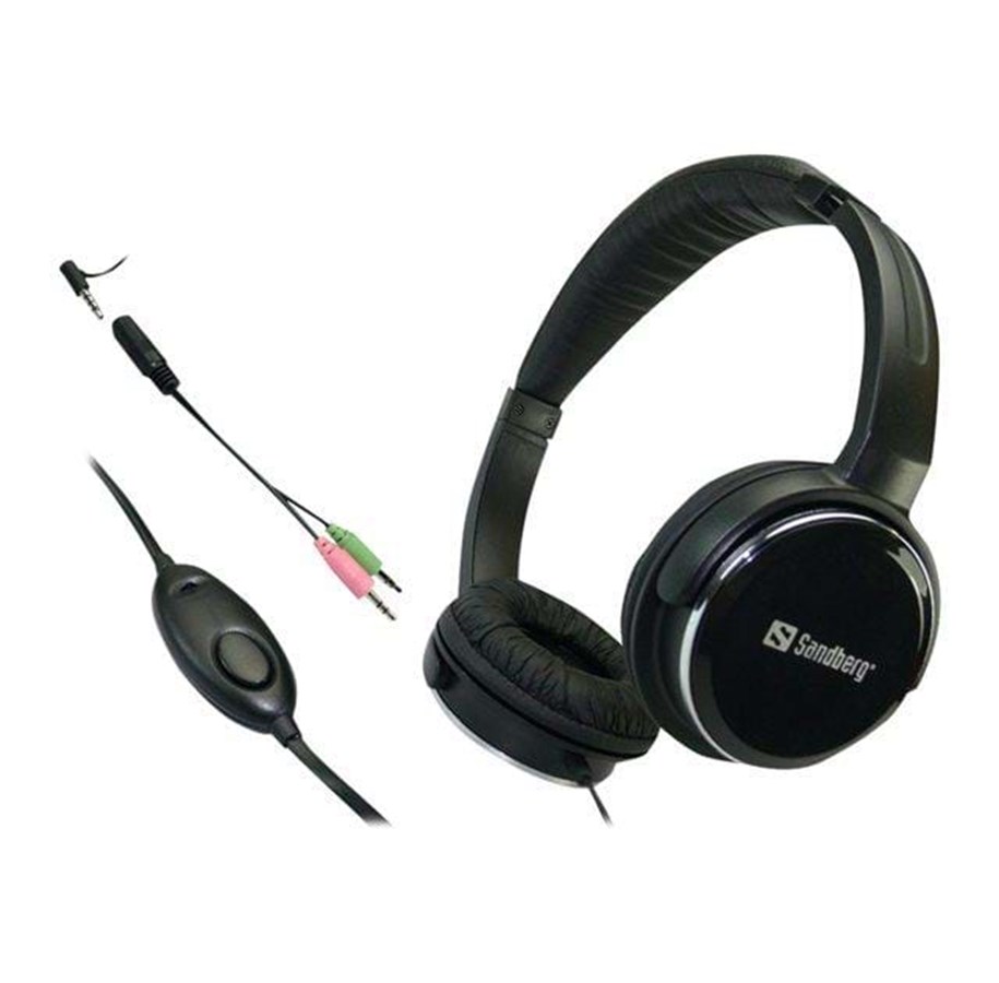Kuulokkeet - Sandberg Home'n Street Headset - Black - 125-88