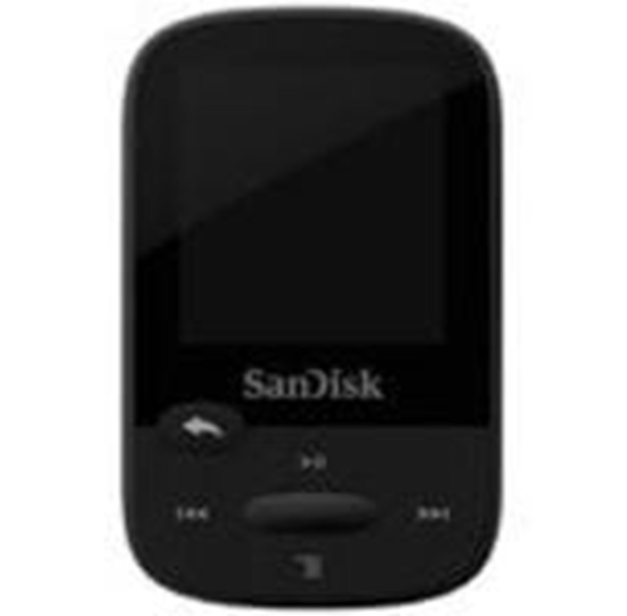 MP3-soittimet ja äänitallentimet - SANDISK Clip Sport Black - 8GB - MP3 player 8 GB - SDMX24-008G-G46K