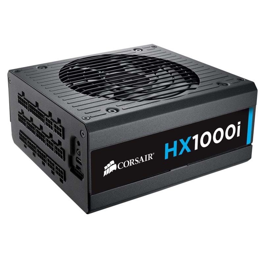Virtalähde - Corsair HX1000i Virtalähde - 1000 Watt - 140 mm - ATX - 80 Plus Platina sertifioitu - CP-9020074-EU