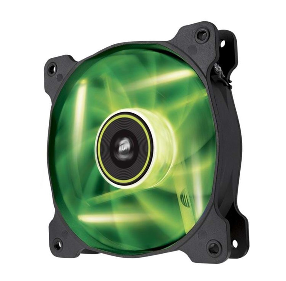 Kotelotuuletin - Corsair SP120 LED - Green - Kotelotuuletin - 120mm - Musta vihreällä LED valolla - 26 dBA - CO-9050022-WW