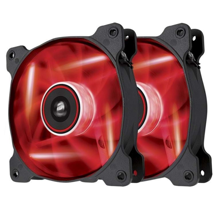 Kotelotuuletin - Corsair SP120 LED TP - Red - Kotelotuuletin - 120mm - Musta punaisella LED valolla - 26 dBA - CO-9050029-WW