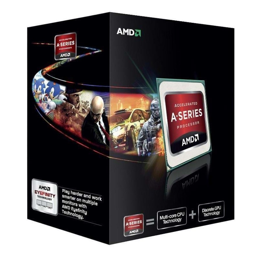 CPU - AMD A6-7400K Black+ CPU - 2 ydintä - 3.5 GHz - AMD FM2+ - AMD Boxed (jäähdyttimen kanssa) - AD740KYBJABOX