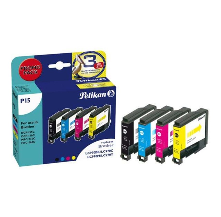 Mustepatruunat, värikasetit ja lisävarusteet - Pelikan P15 - 360670
