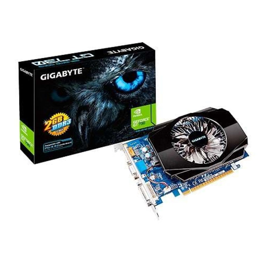 Näytönohjaimet - GIGABYTE GeForce GT 730 - 2GB GDDR3 RAM - Näytönohjaimet - GV-N730-2GI