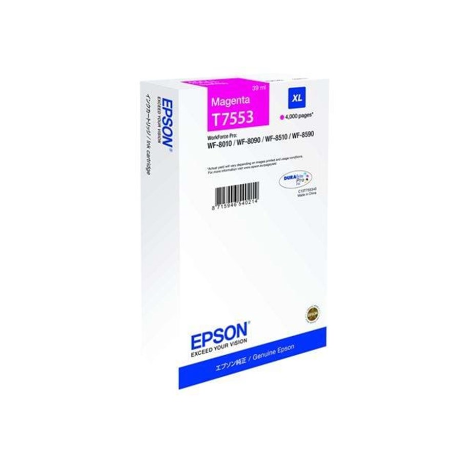 Mustepatruunat, värikasetit ja lisävarusteet - Epson T7553 - Muste XL (T7553) - C13T755340