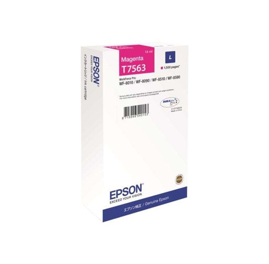 Mustepatruunat, värikasetit ja lisävarusteet - Epson T7563 - Muste L (T7563) - C13T756340