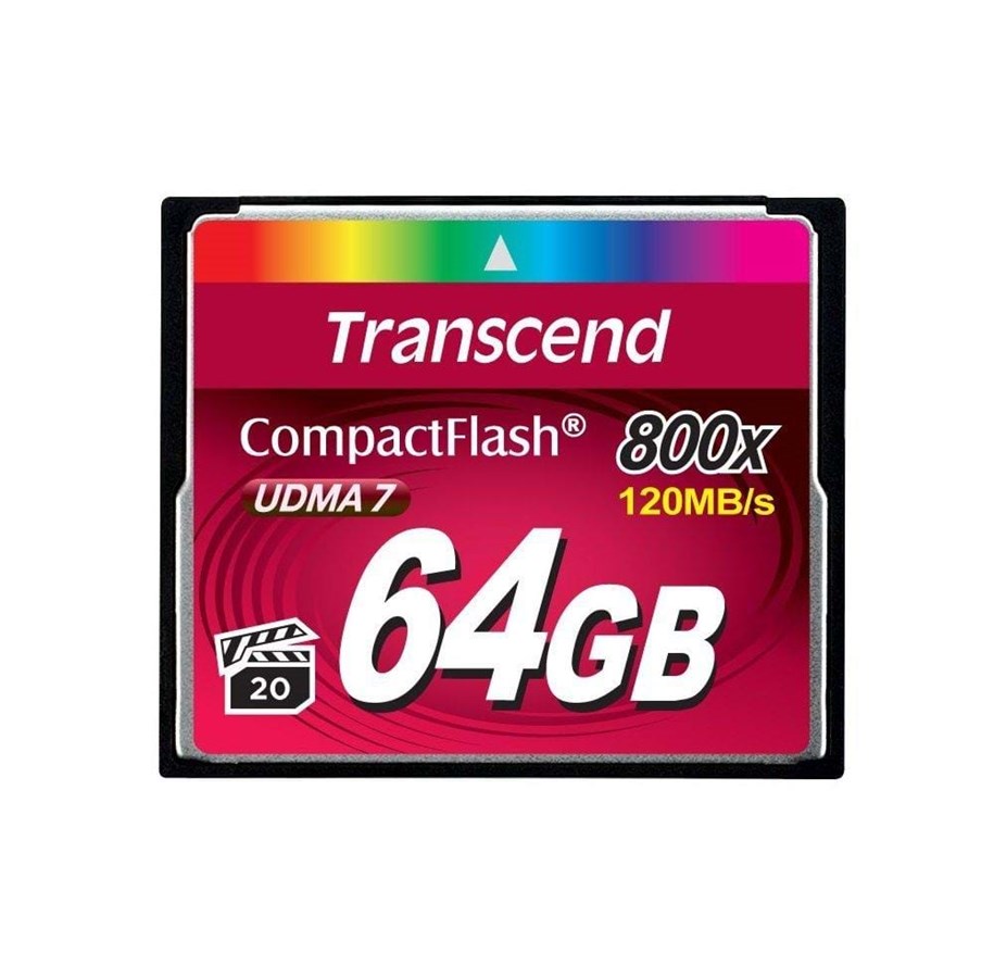 Muistikortti - Transcend Kompakti Flash 800x - 64GB - TS64GCF800