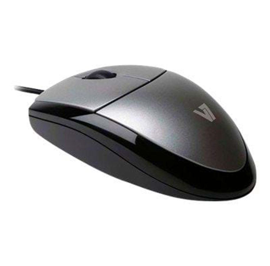 Hiiret - V7 MV3000 täysikokoinen Plug & Play USB-optinen LED-hiiri - Hiiri - Optinen - 3 painiketta - MV3000010-BLK-5E