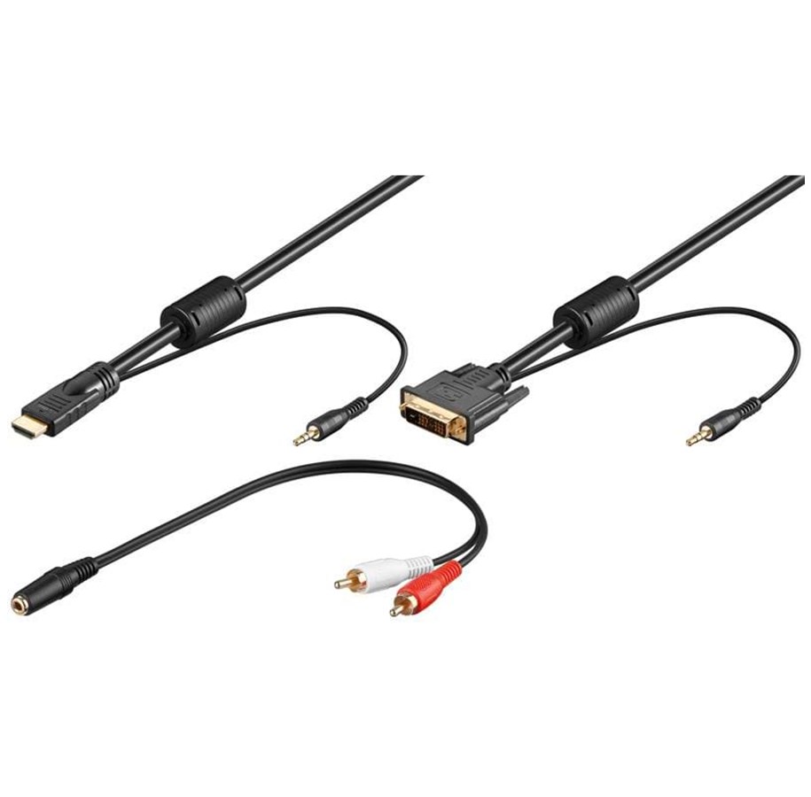 Näyttökaapeli - Pro DVI-D & Audio - HDMI - Black - 2m - 4040849950285