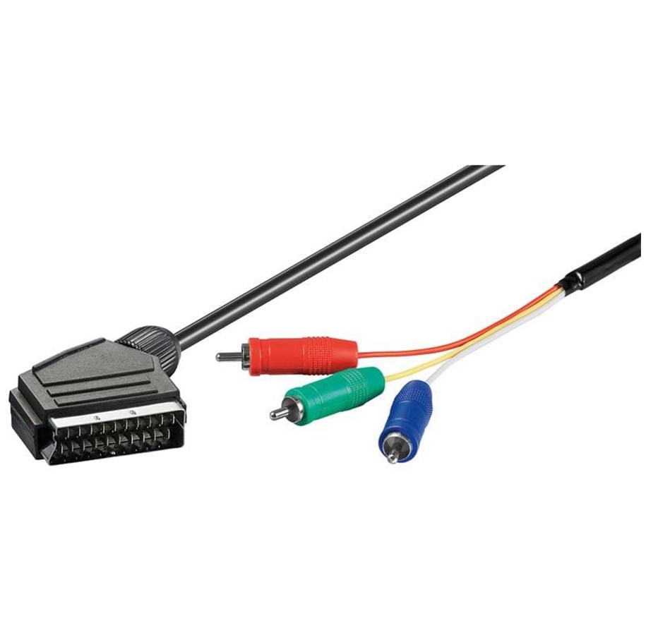 Näyttökaapeli - Pro Scart - RGB Cable - Black - 2m - 4040849513060