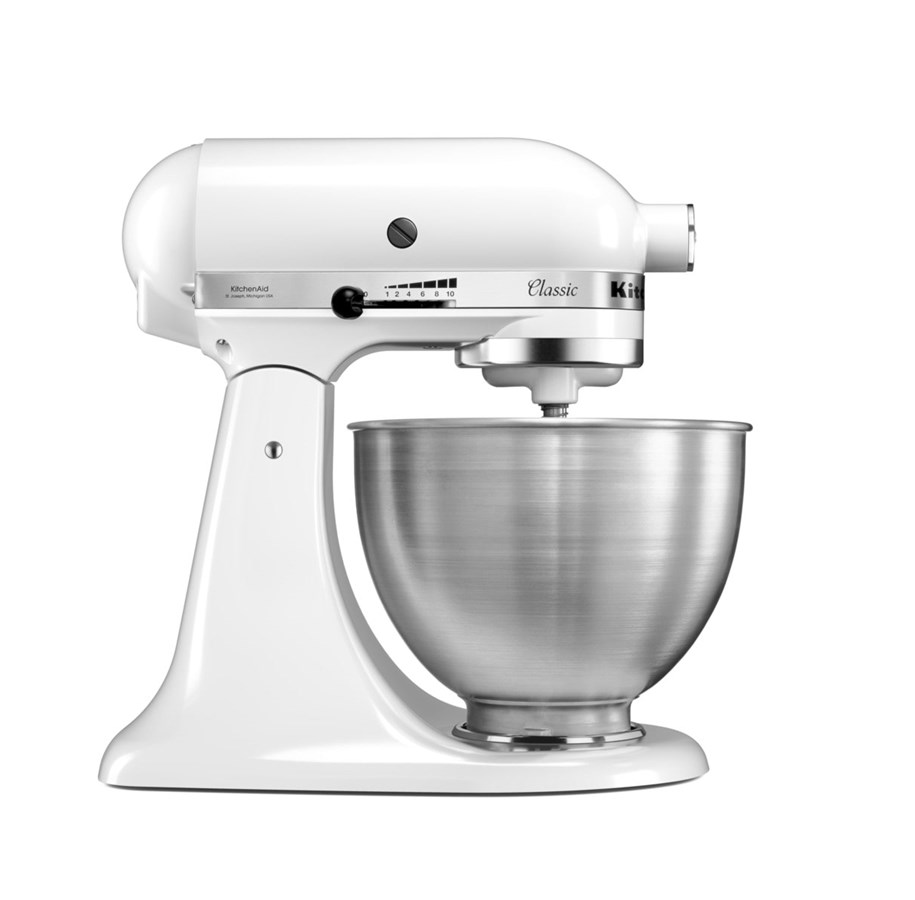 Monitoimikoneet, yleiskoneet ja ruokaprosessorit - KitchenAid Yleiskone 5K45SSE Classic 4.3L - Valkoinen - 5K45SSEWH