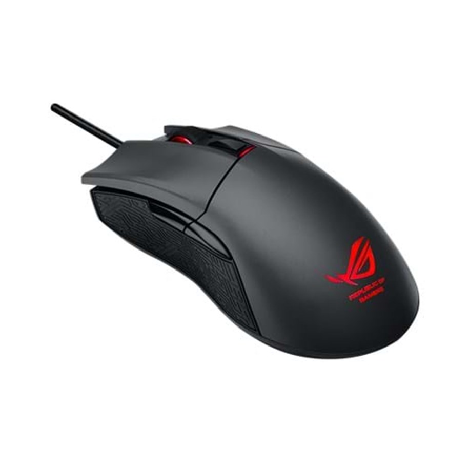 Hiiret - ASUS ROG Gladius - Pelihiiri - Optinen - 6 painiketta - Musta punaisella valolla - 90MP0081-B0UA00