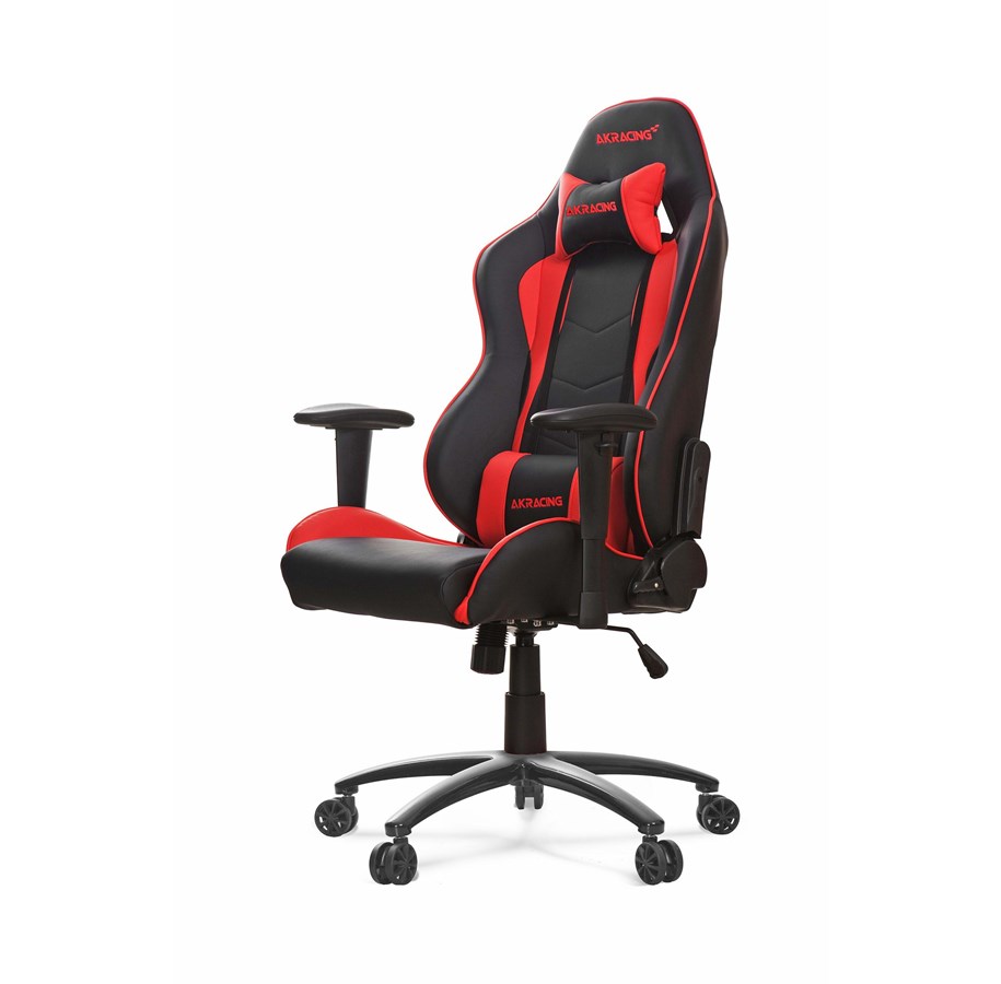 Pelituoli - AKracing Nitro Red Pelituoli - Musta / Punainen - PU Nahka - Jopa 150 kg - AK-NITRO-RD