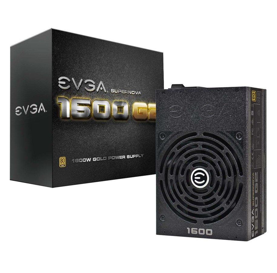 Virtalähde - EVGA SuperNOVA 1600 G2 Virtalähde - 1600 Watt - 140 mm - ATX - 80 Plus Kulta sertifioitu *DEMO* - 120-G2-1600-X2