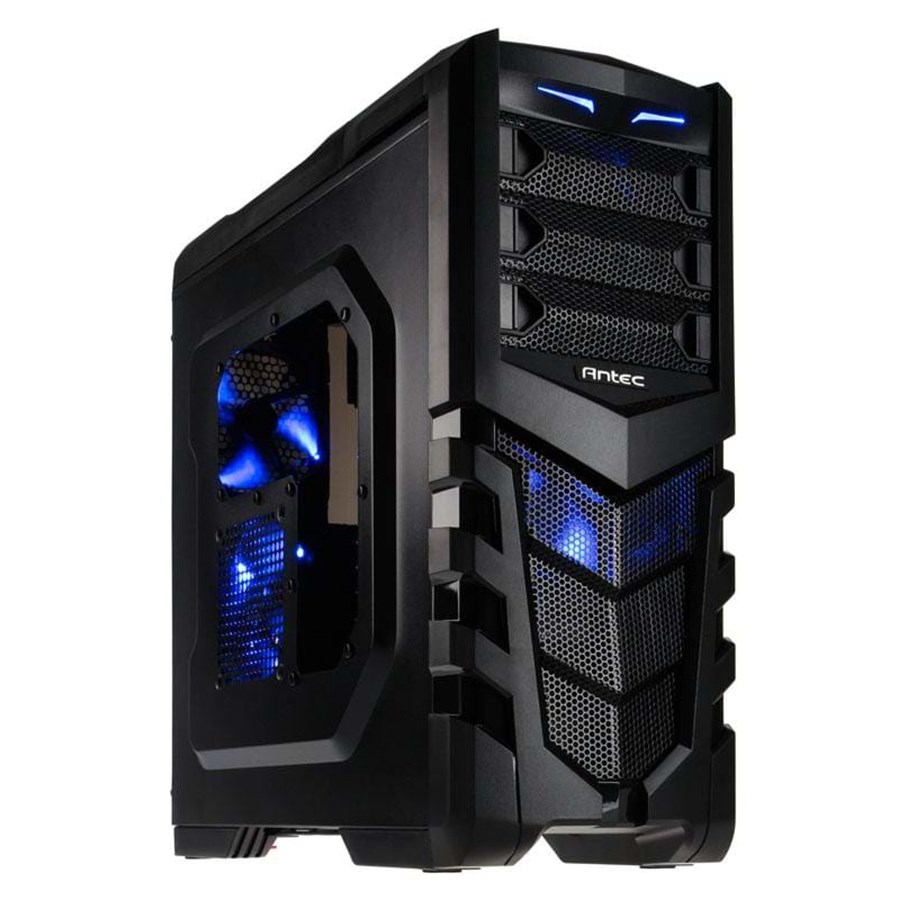 Kotelot - Antec GX505 Window Blue LED - Black - Kotelot - Miditower - Musta - 0-761345-15505-2