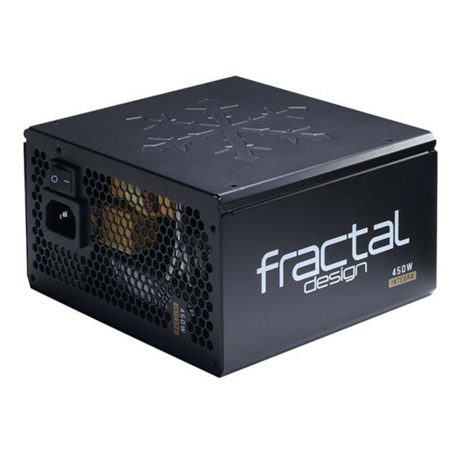 Virtalähde - Fractal Design Integra M 450W Virtalähde - 450 Watt - 120 mm - ATX - 80 Plus Pronssi sertifioitu - FD-PSU-IN3B-450W
