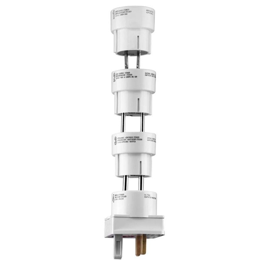 Virtakaapelit (ulkoinen) - Pro Travel adapter kit - 4 pack - 4040849510434