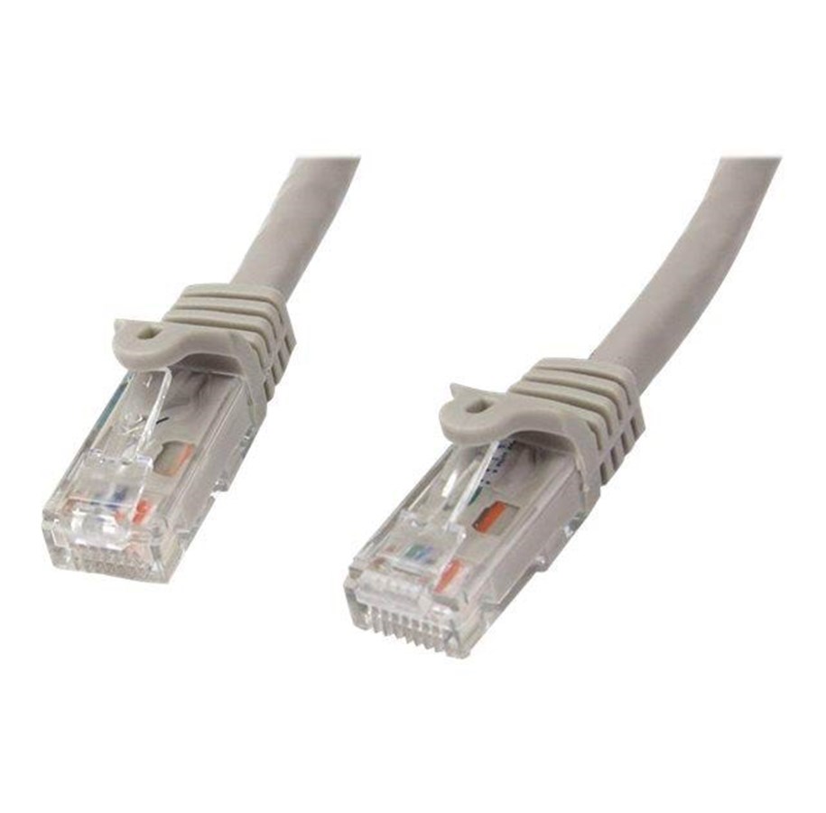 Verkkokaapelit - StarTech.com Gigabit Snagless RJ45 UTP Cat6 -liitäntäkaapeli - Harmaa - 0.5m - N6PATC50CMGR